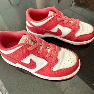 Kids pink Nike Dunks